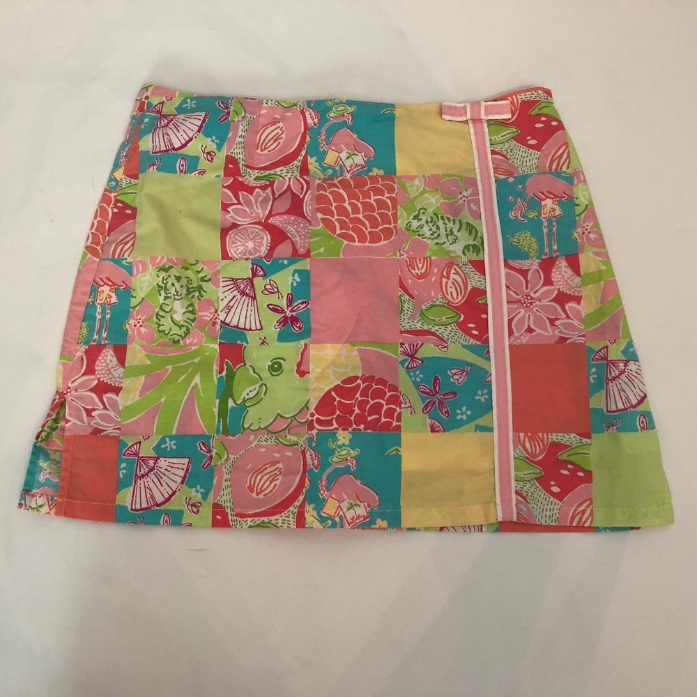 Lilly Pulitzer Patchwork Skirt/Skort - Sz 4